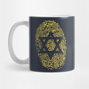 Jewish Identity Fingerprint Mug